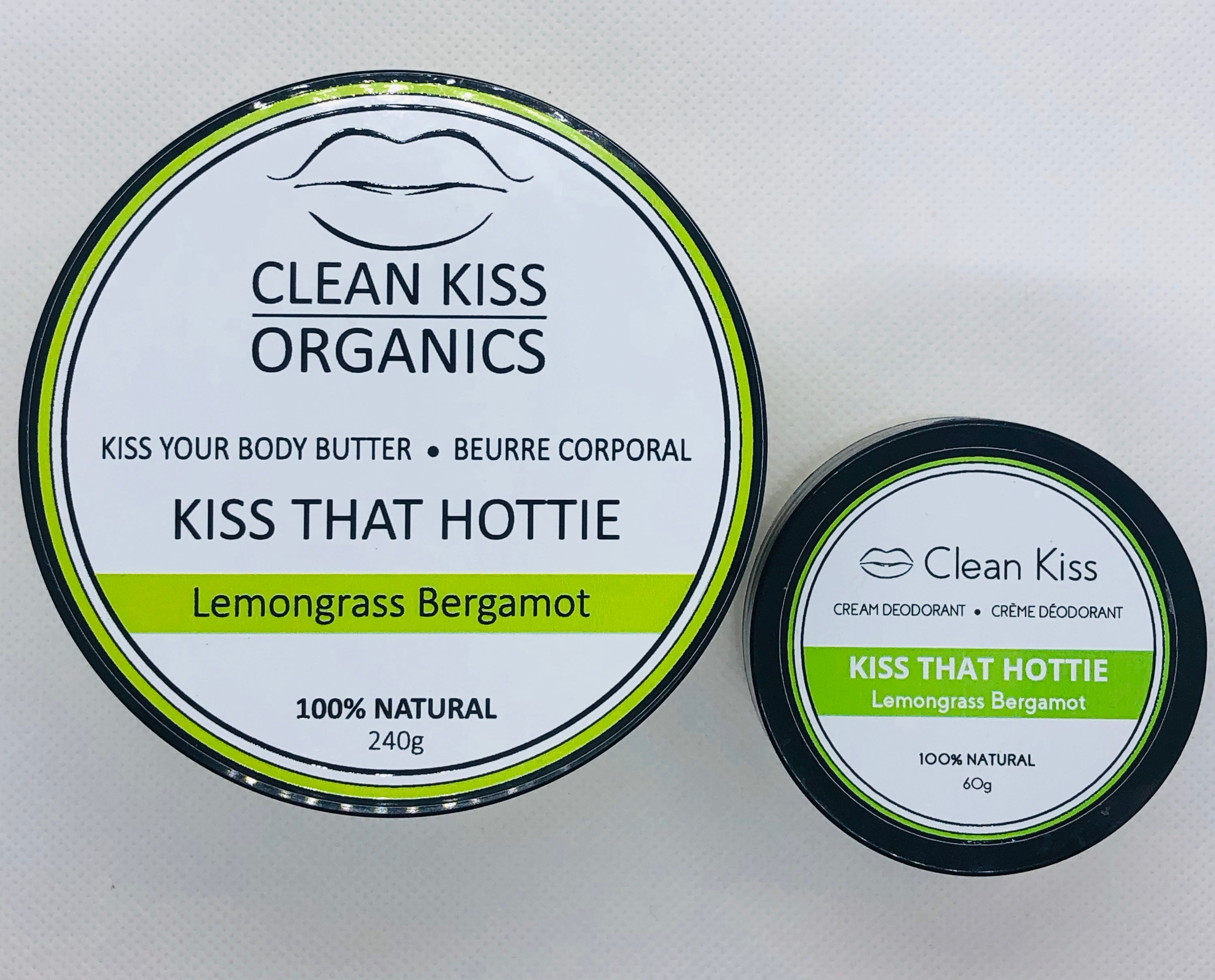 Lemongrass Bergamot Natural Body Butter and Deodorant