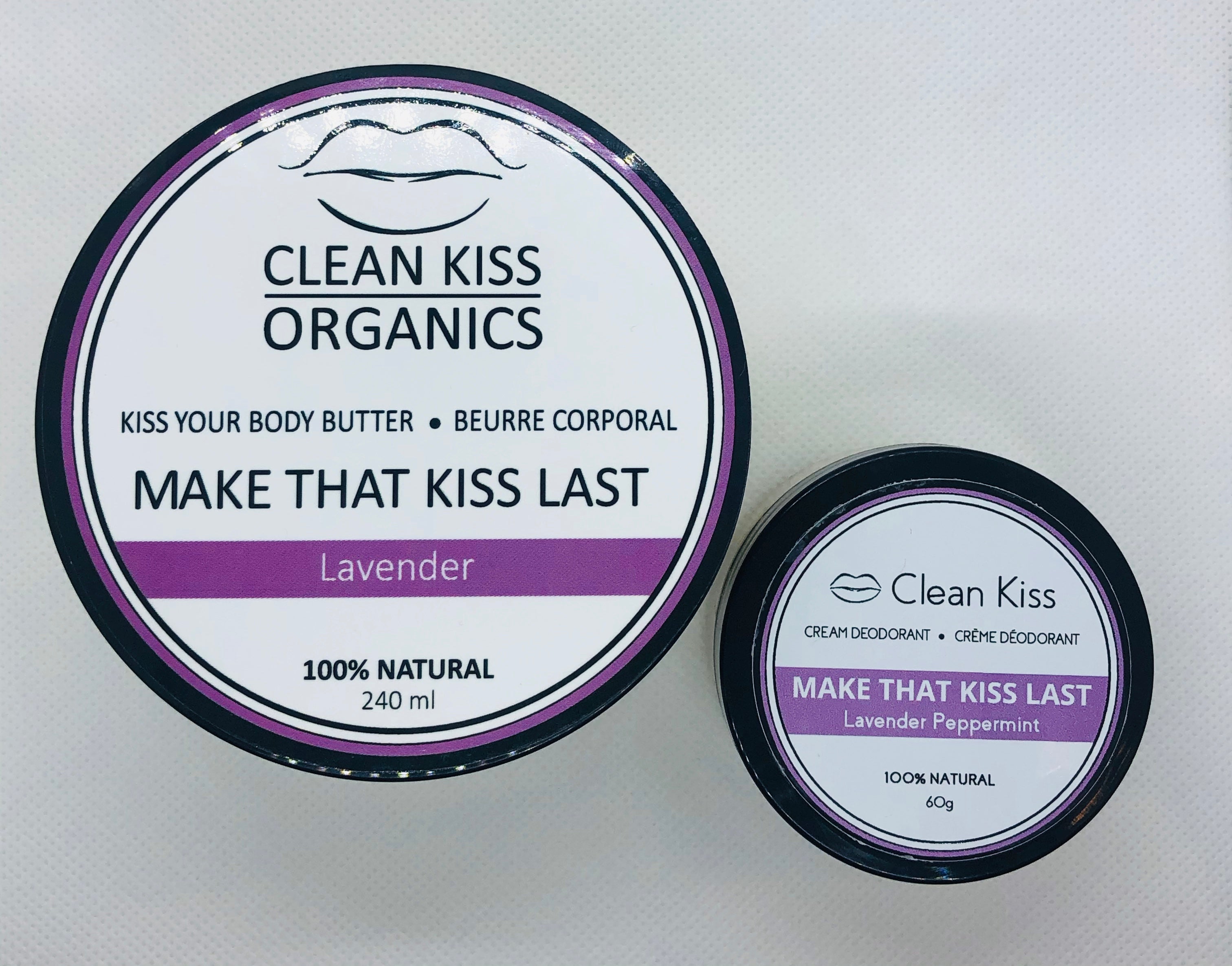 Lavender peppermint vanilla Natural Body Butter and Deodorant