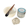 Clay detox face mask set with silicone bowl & brush