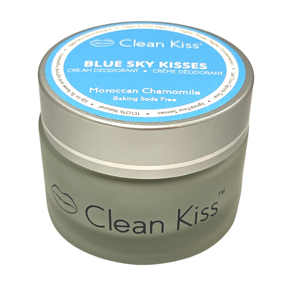Moroccan Chamomile Natural Deodorant Baking-Soda Free ~ "Blue Sky Kisses"