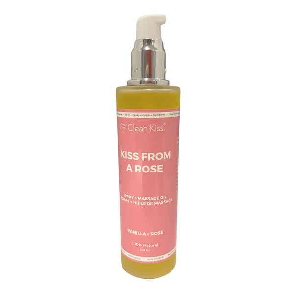Vanilla + Rose Body Massage Oil ~ Kiss From a Rose