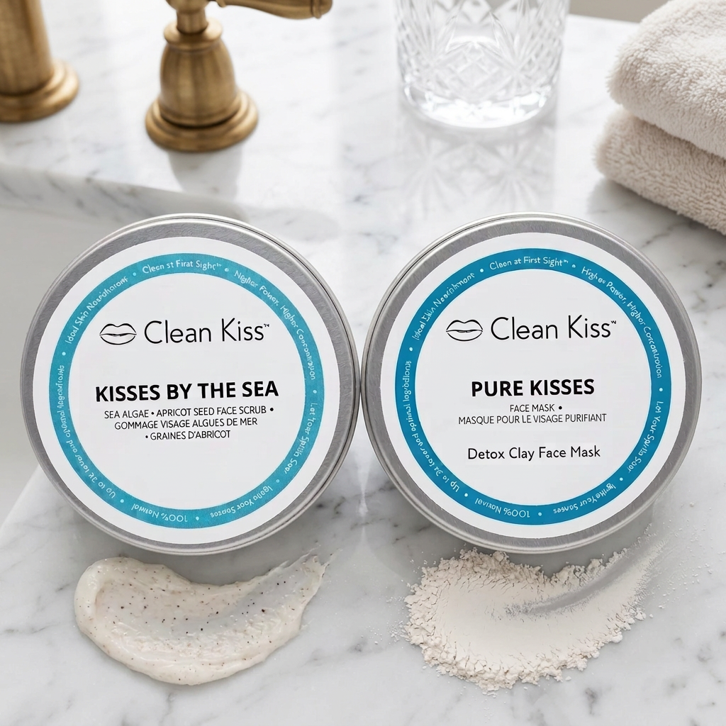 Vibrant face duo detox face mask and sea algae face scrub